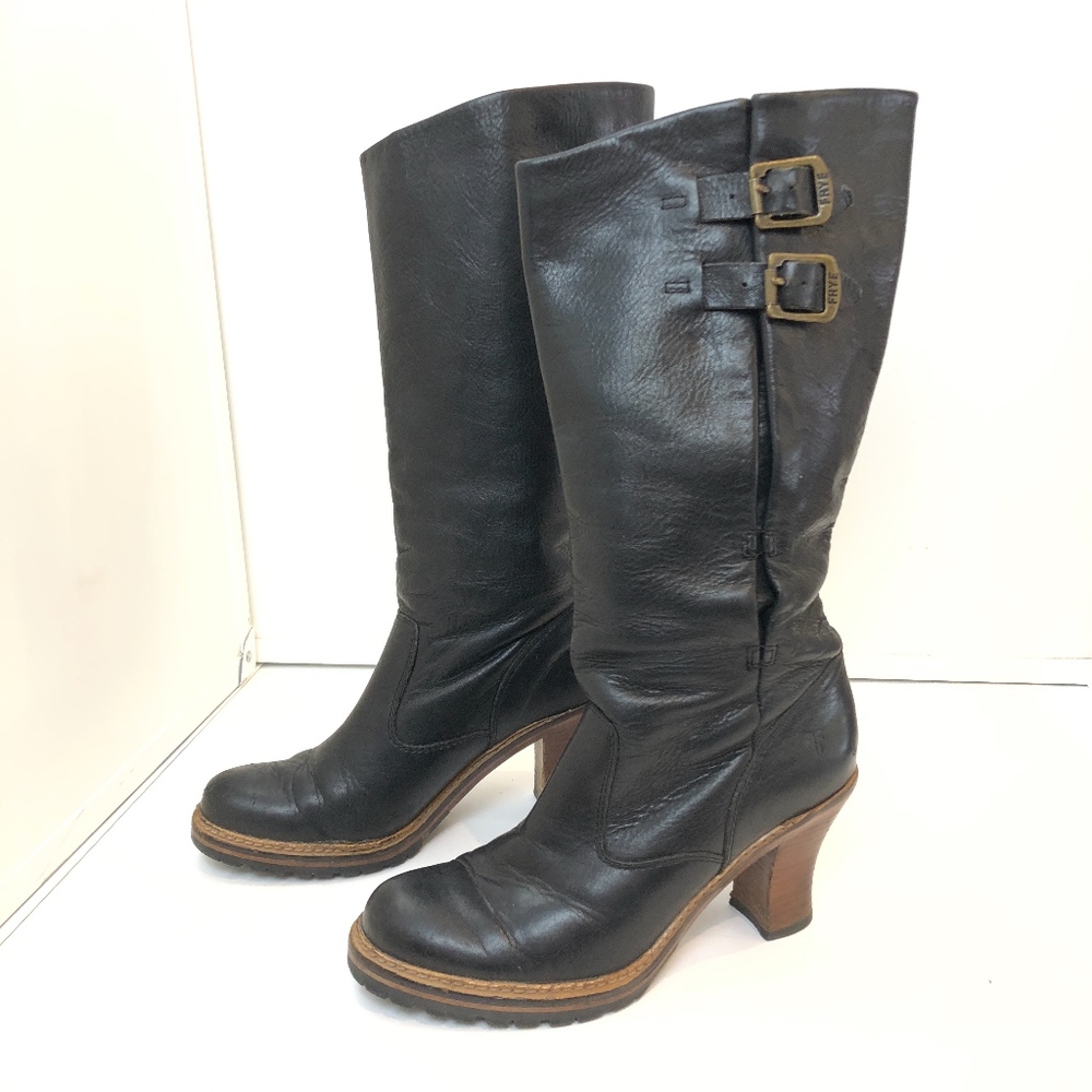 SOLD // Black Frye Mildred Leather English Boots